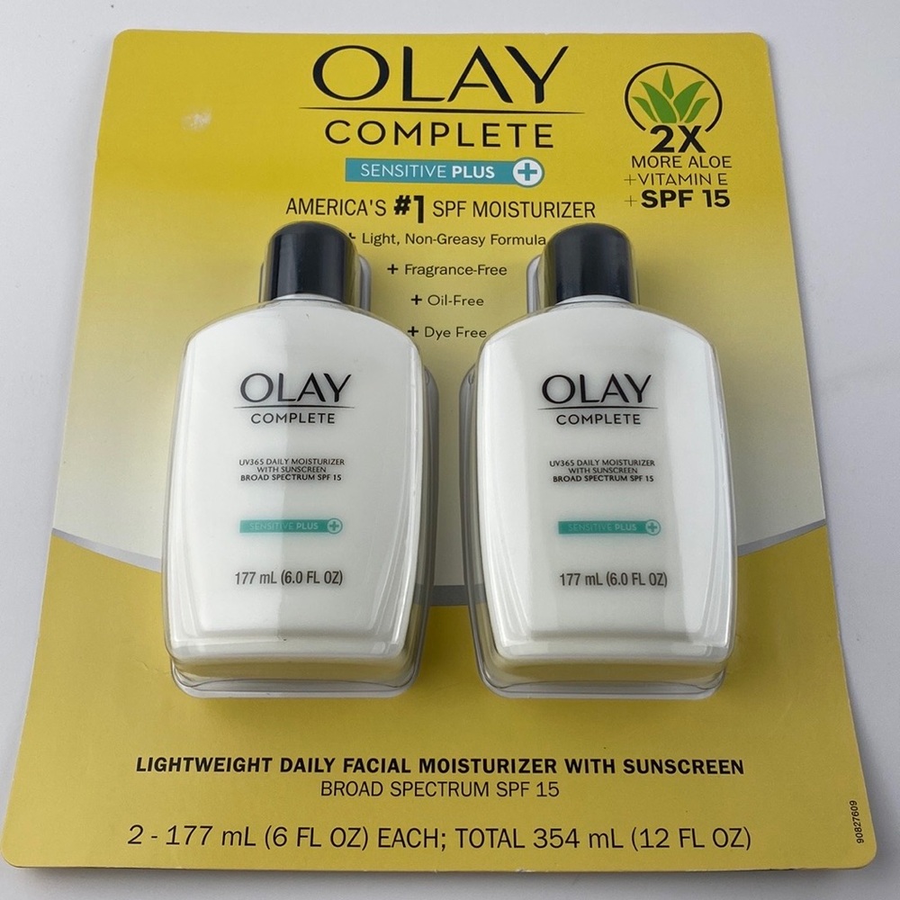Olay Complete Sensitive Plus UV365 Loción hidratante diaria 6 oz 2 Pack